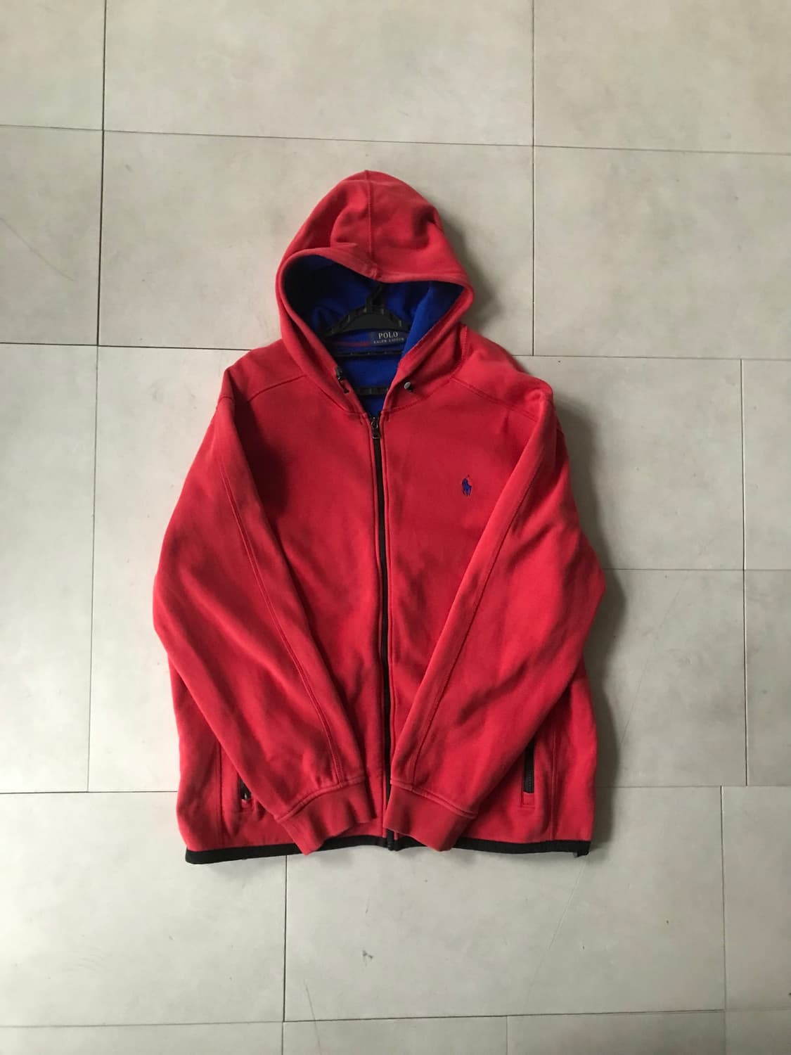 폴로 레드 오버핏 후드집업 상품이미지6