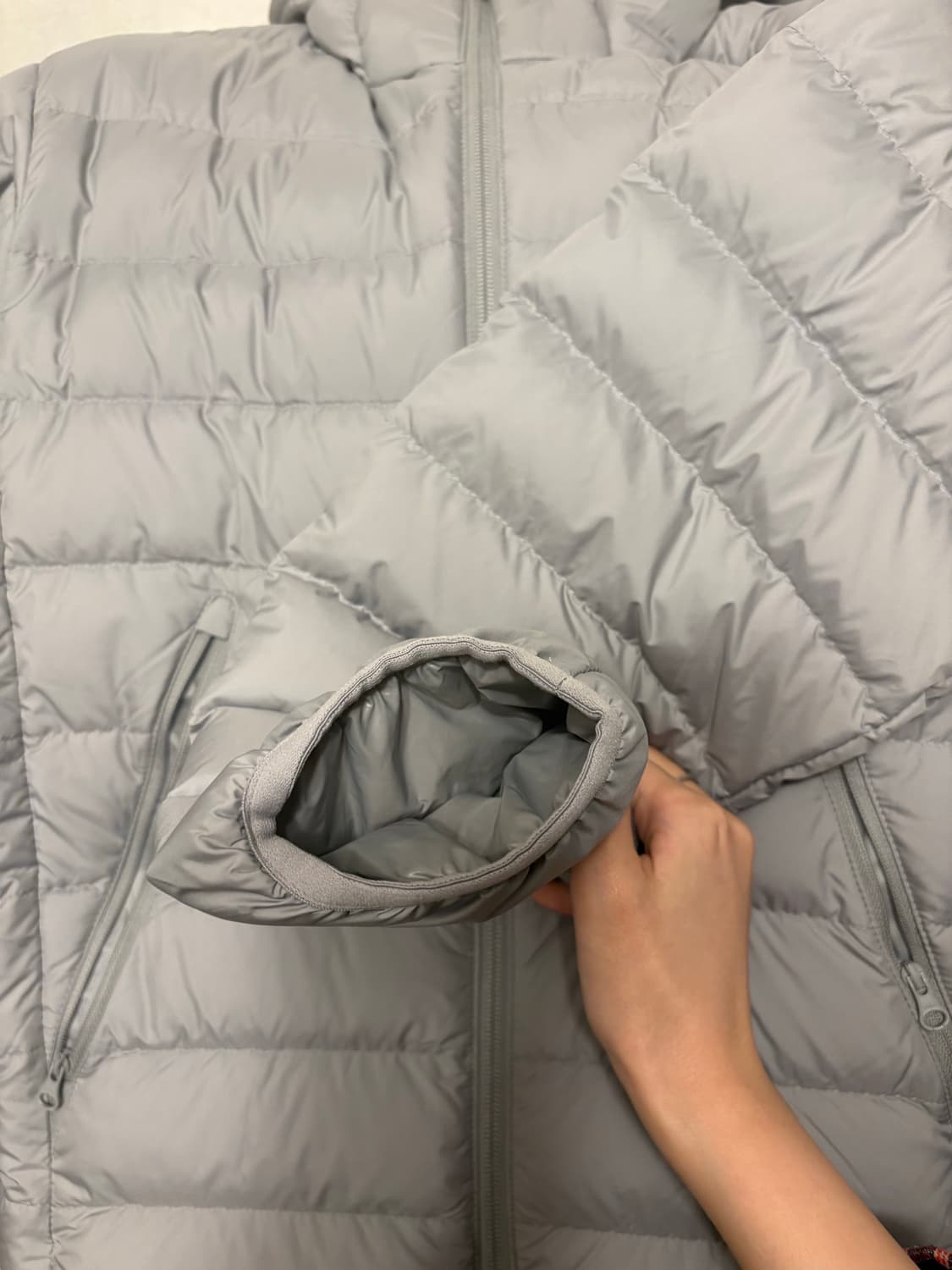 무신사 시티 레저 후디드 라이트 다운재킷 라이트 그레이 S 상품이미지4