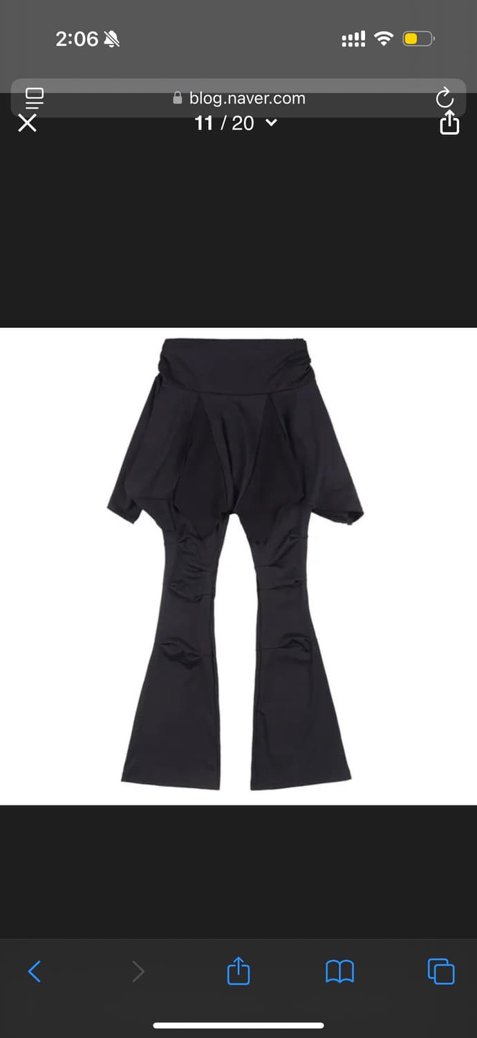 팬시클럽 언발란스 레이어드스커트 블랙 상품이미지2