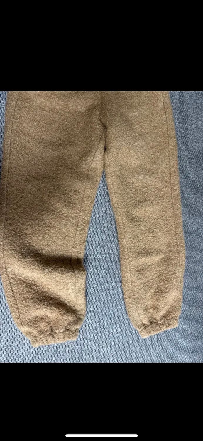 stu Boucle Wool Jogger Pants Camel 상품이미지5