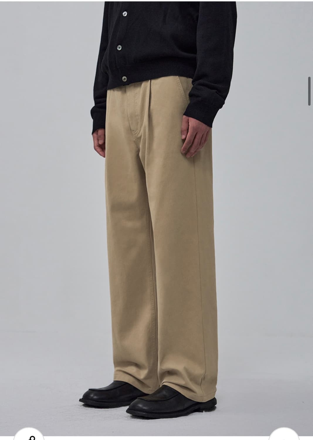 (새상품)(L) 아워데이즈 워시드 세미 와이드 코튼 치노 팬츠 BEIGE 상품이미지6