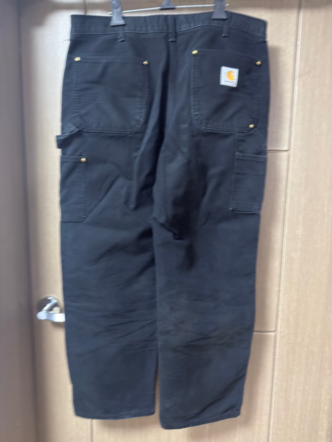 빈티지 칼하트 더블니 블랙 B01 BLK 상품이미지2