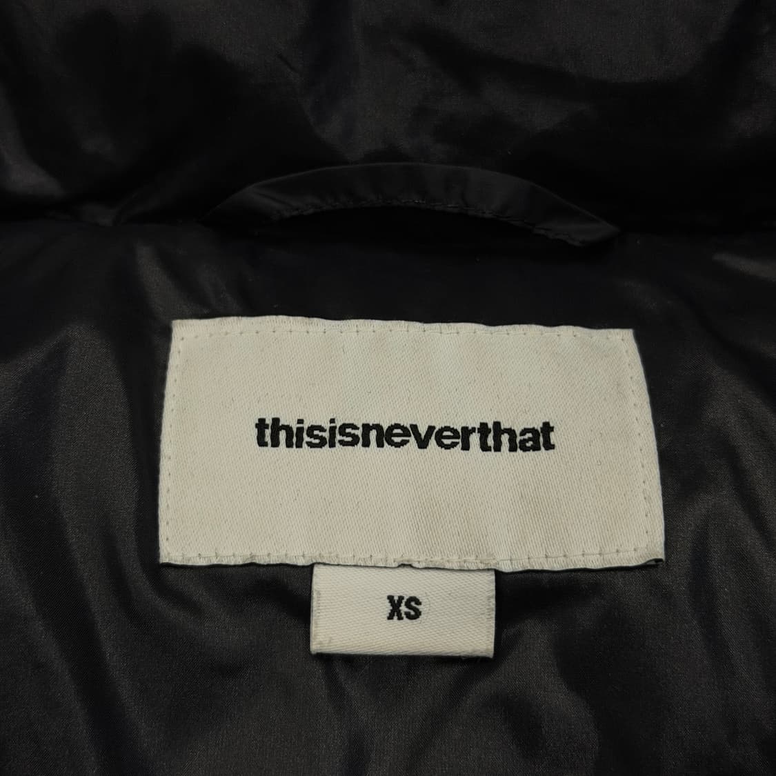 디스이즈네버댓 퍼텍스 T 다운 숏패딩 푸퍼 자켓 블랙 XS 상품이미지5