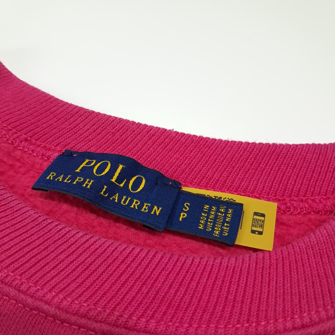 CL866 S 폴로 QR 빅로고 핫핑크 맨투맨 스웻셔츠 상품이미지3