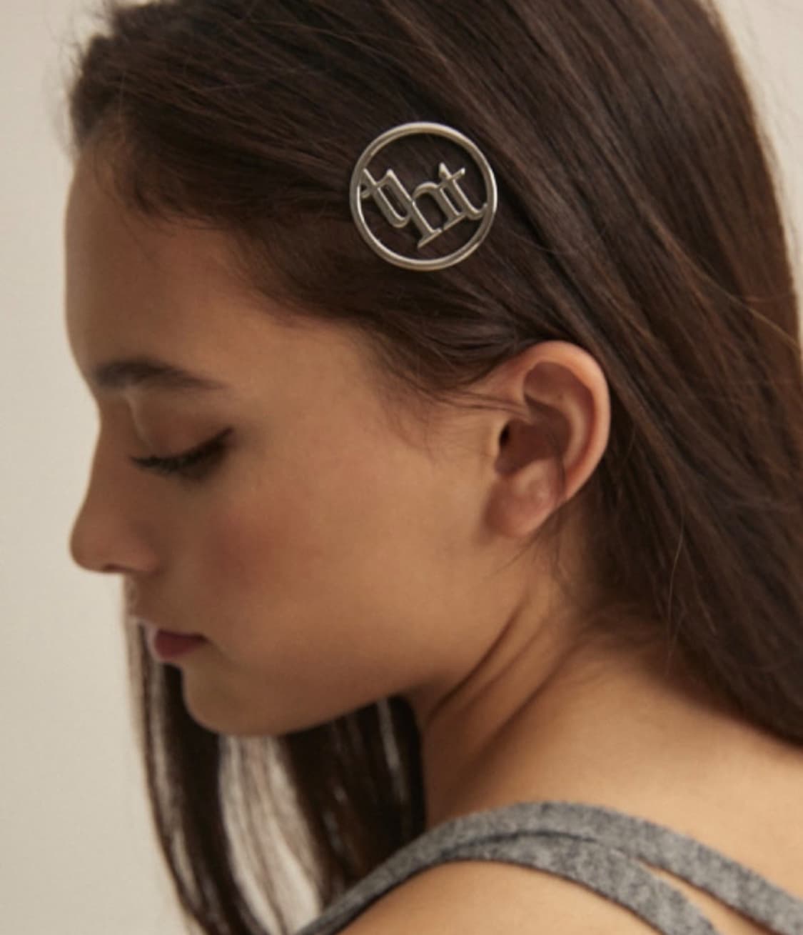 쓰리타임즈 쓰탐 tht 로고 헤어핀 머리핀 상품이미지1