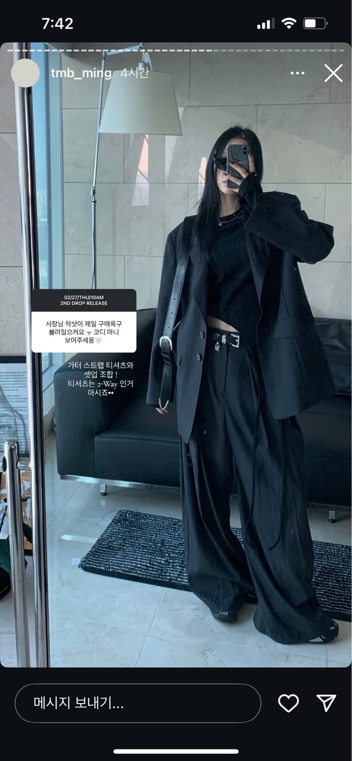 트리밍버드 로우 컷 인시젼 셋업 자켓 그레이 상품이미지5
