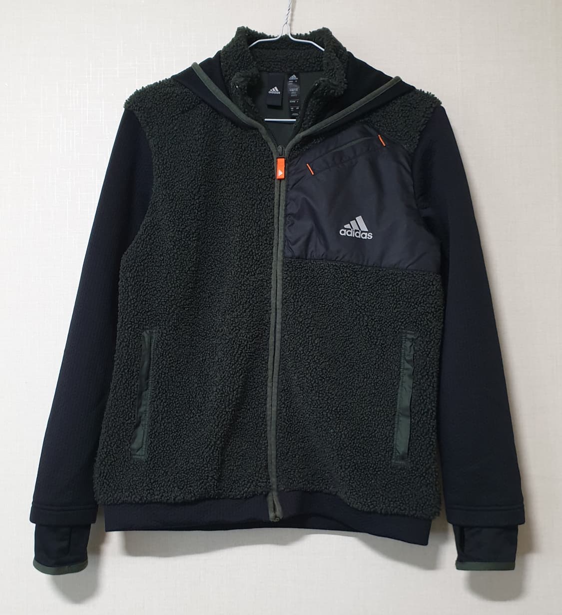 아디다스 키즈 후리스 후드 집업  150사이즈 상품이미지1