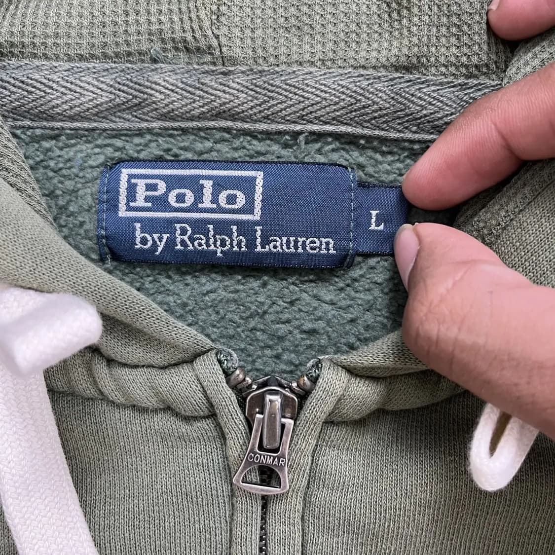 폴로 랄프로렌 빈티지 카키 빅포니 후드티 상품이미지8