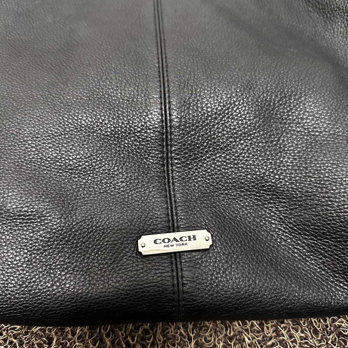 COACH 코치 레더 타슬 빅백 여성 숄더백 호보백 블랙 상품이미지5