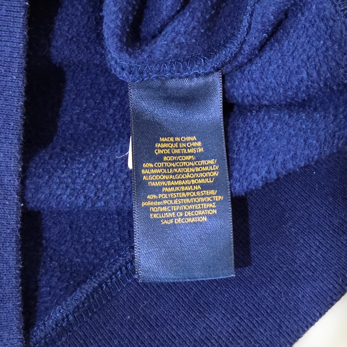 폴로랄프로렌 키즈 하프집업 블루 후드티 S(8) 상품이미지4