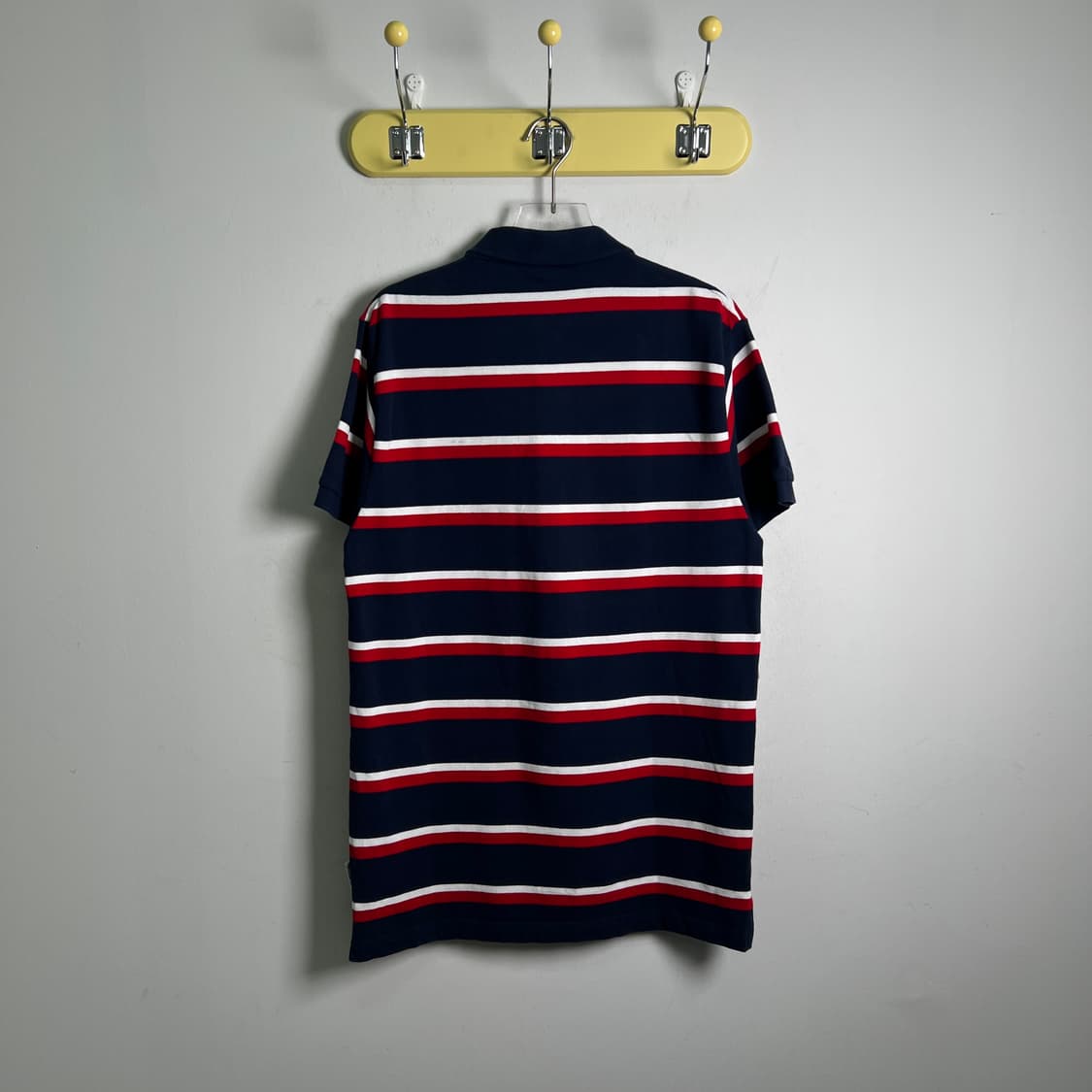 Aape 베이프 스트라이프 반팔 폴로 셔츠 L 상품이미지3