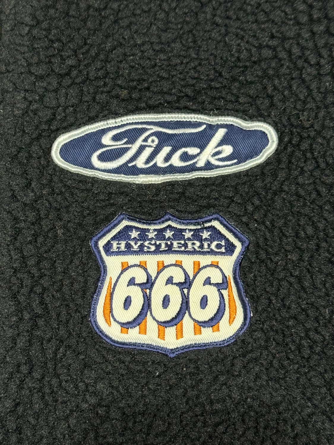 히스테릭 글래머 아카이브 아이코닉 로고 플리스 패딩 스타디움 바시티 자켓 상품이미지4