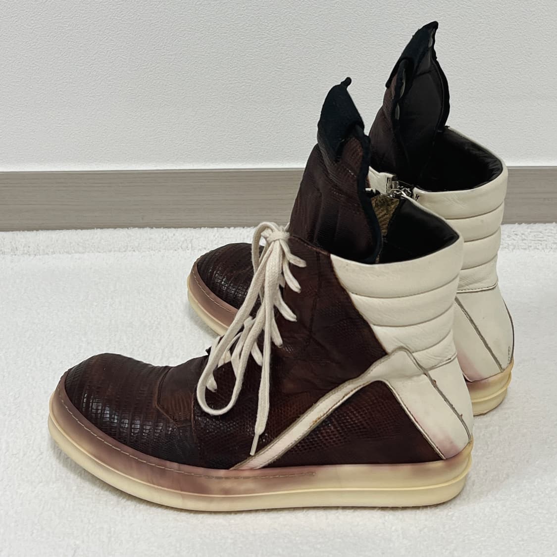 릭오웬스 14FW 지오바스켓 이구아나 블러드 밀크 상품이미지4