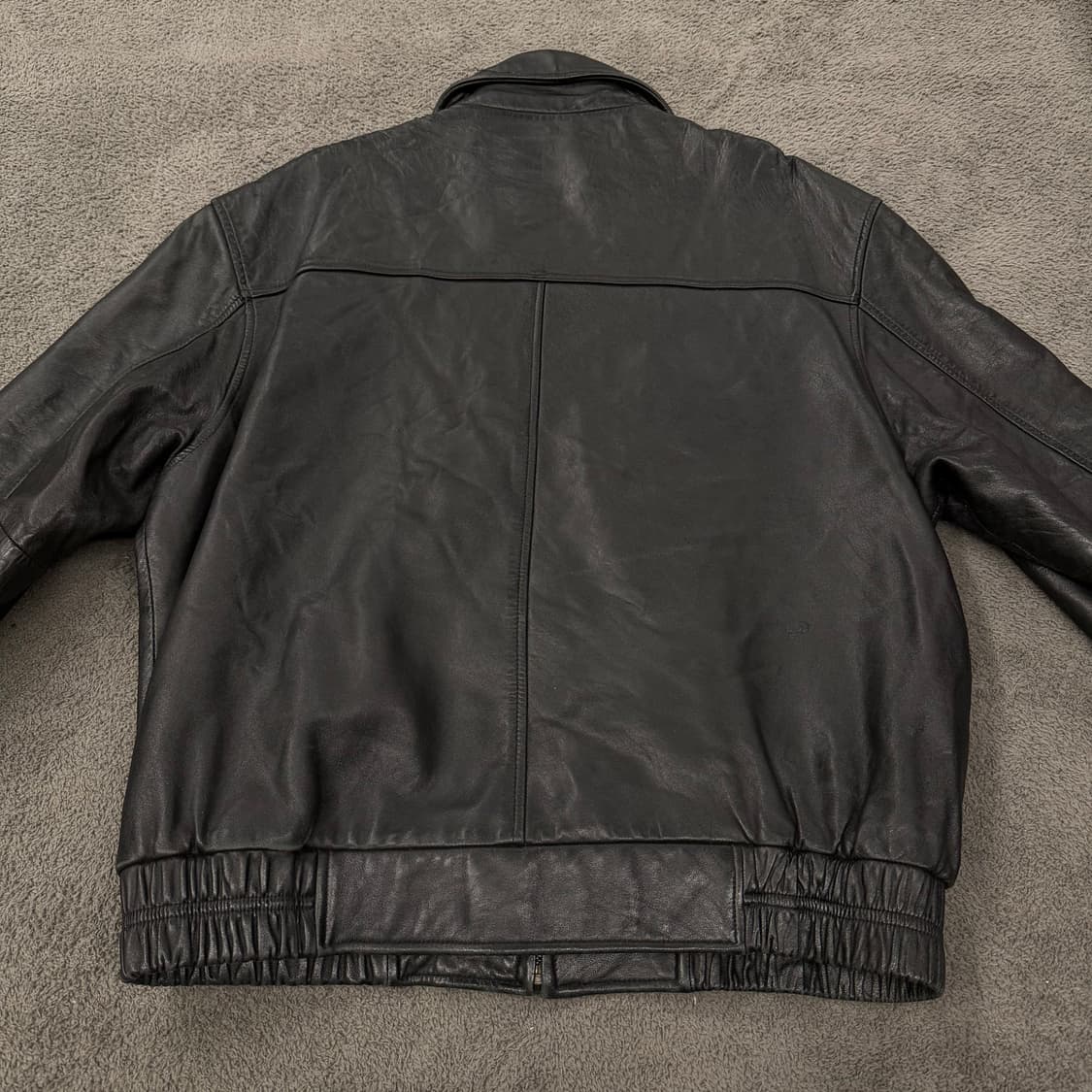 [정품/100] 런던포그 빈티지 양가죽 레더 자켓 상품이미지4
