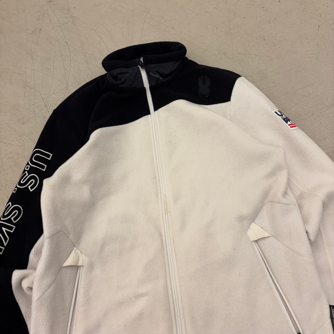 스파이더 Us ski team 투톤 플리스 집업 상품이미지2