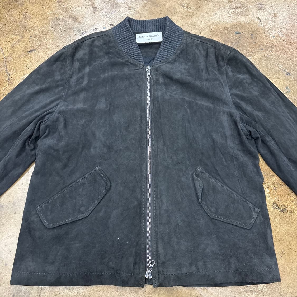 [정품] 오피신 제네랄 스웨이드 봄버 자켓 b16 상품이미지3