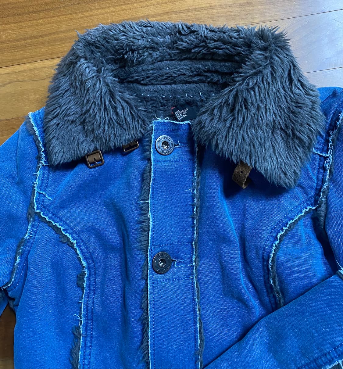 Diesel 그레이퍼 블루 롱코트 상품이미지8