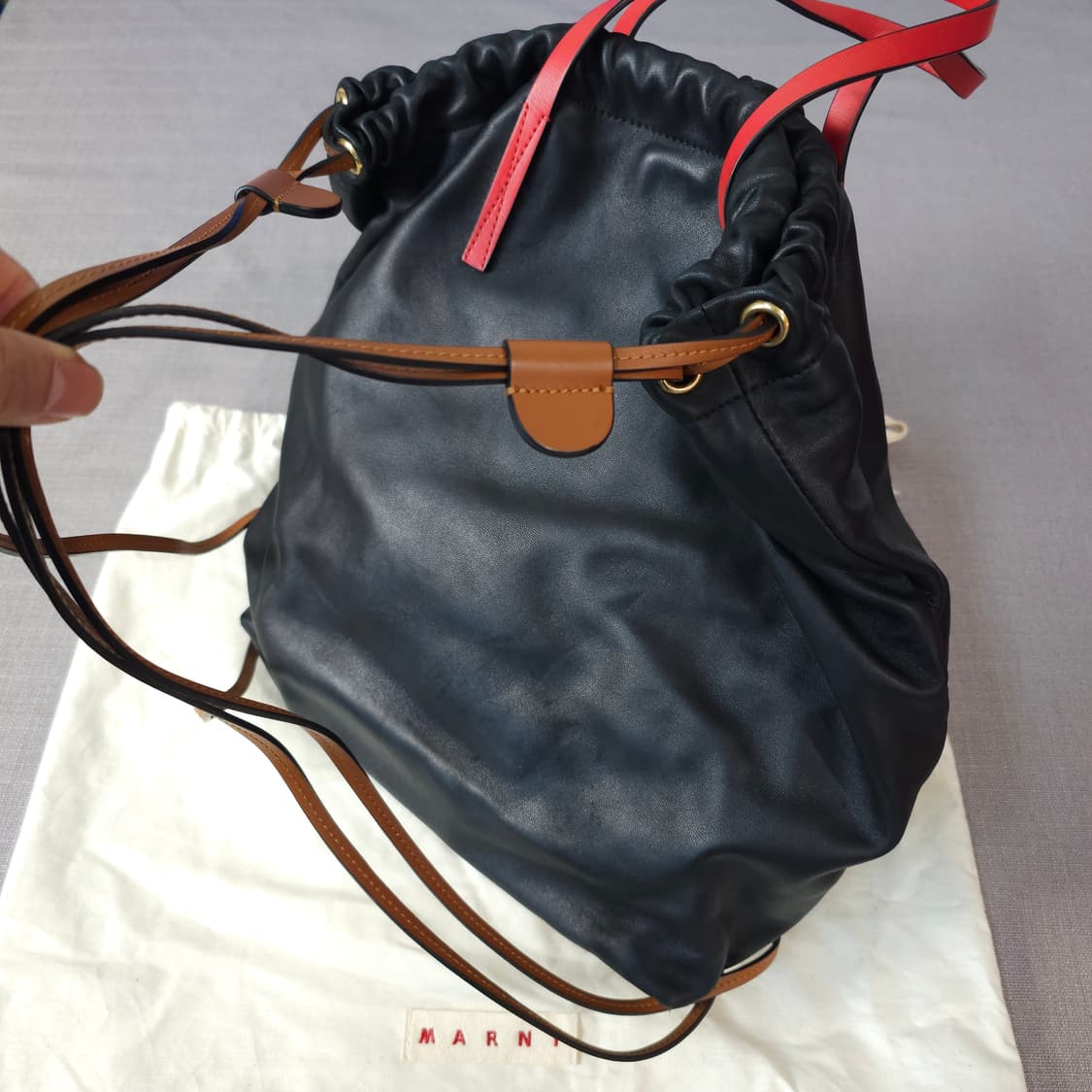 마르니 거셋 나파 레더 백팩 상품이미지2