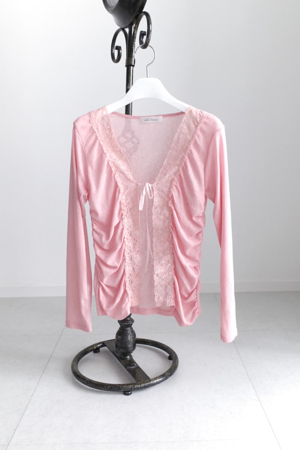 lace shirring cardigun 상품이미지1