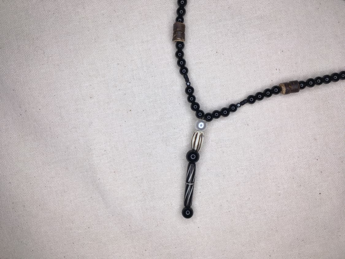 < black olive drop necklace > 상품이미지3