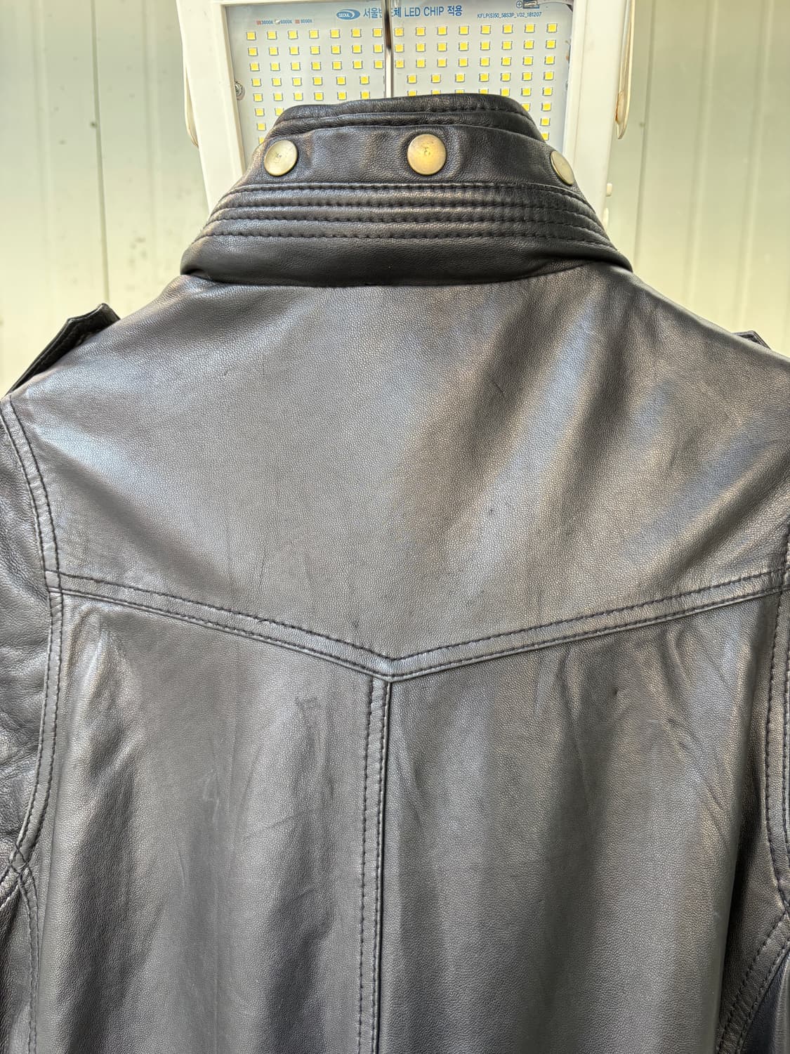 House of Blues 리얼 레더 투웨이 집업 자켓 상품이미지7