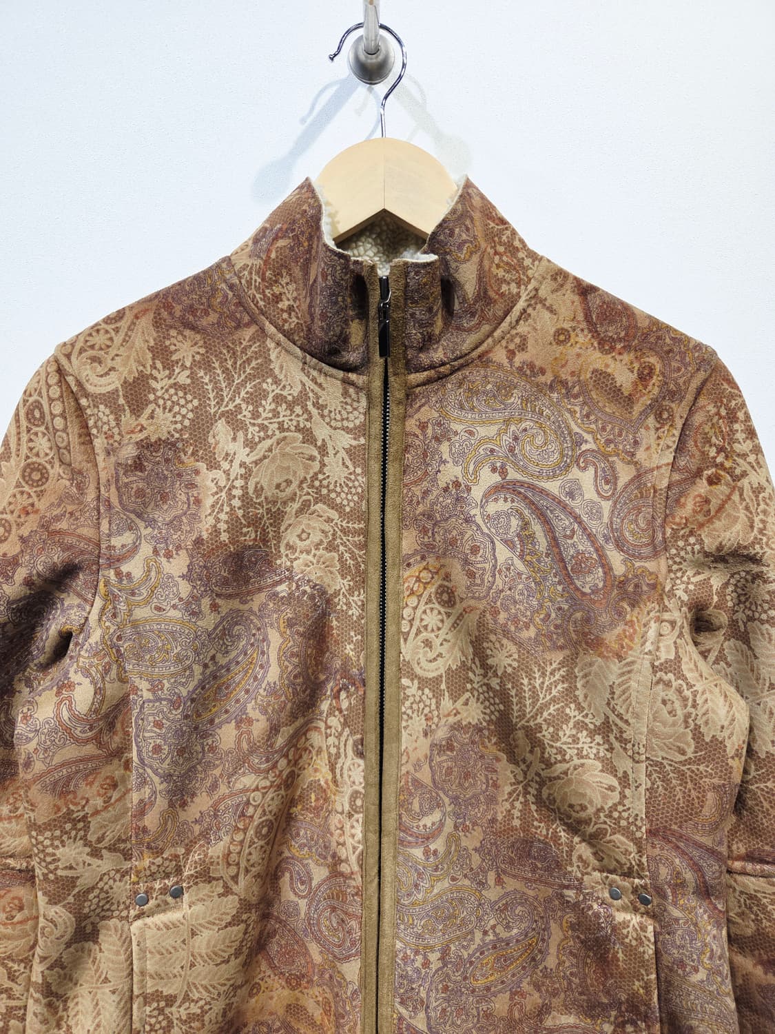 랄프로렌 1967 페이즐리 쉐르파 롱 무스탕 상품이미지3