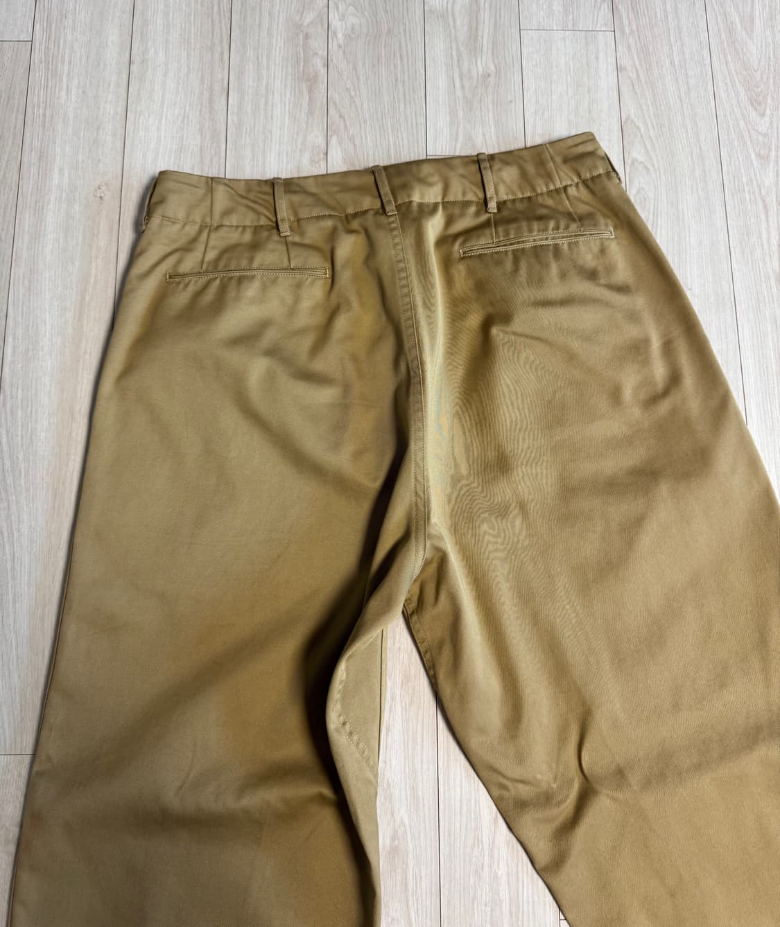 나나미카 와이드 치노 34 카키베이지 상품이미지4