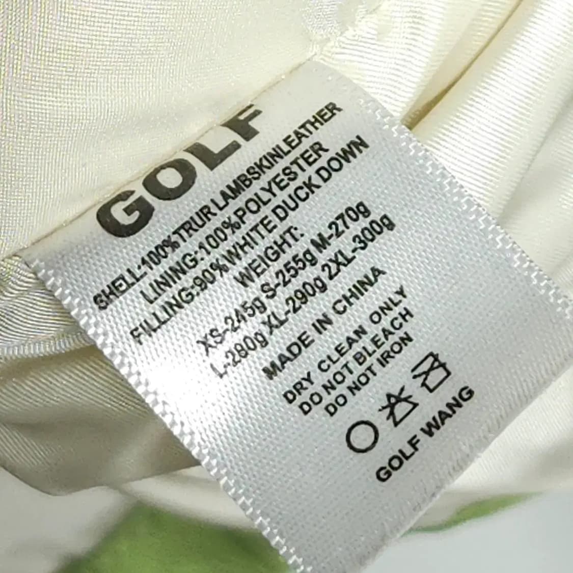 골프왕 리얼레더 패딩 S / 남성100 추천핏 상품이미지10