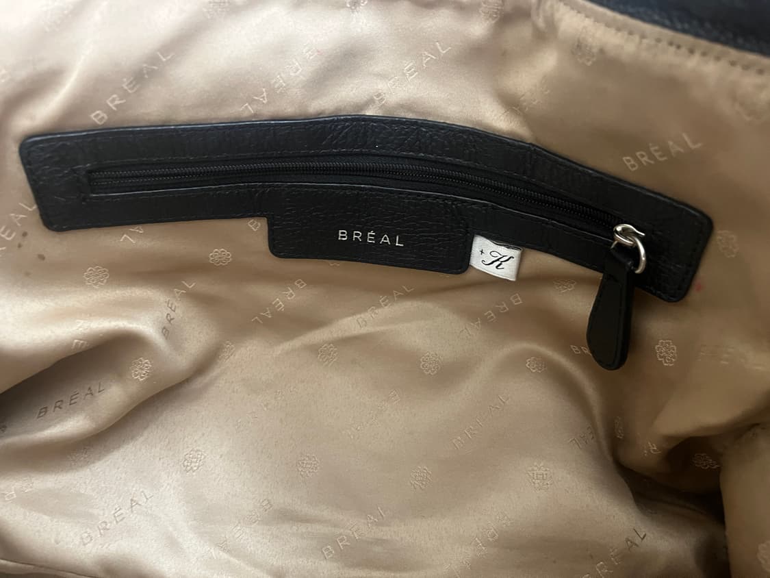 브레알 빈티지 천연 가죽 가방 블랙 상품이미지6