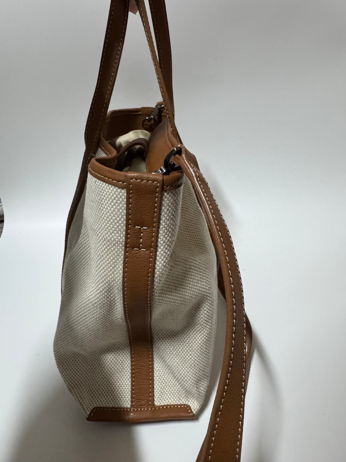 루즈앤라운지 아이보리 캔버스 토트백 상품이미지4