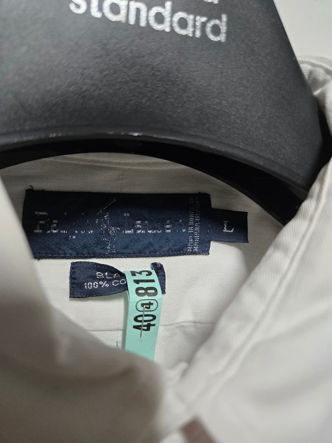 폴로 랄프로렌 블레이크핏 화이트 코튼 셔츠 L(XL) 105 110 상품이미지4