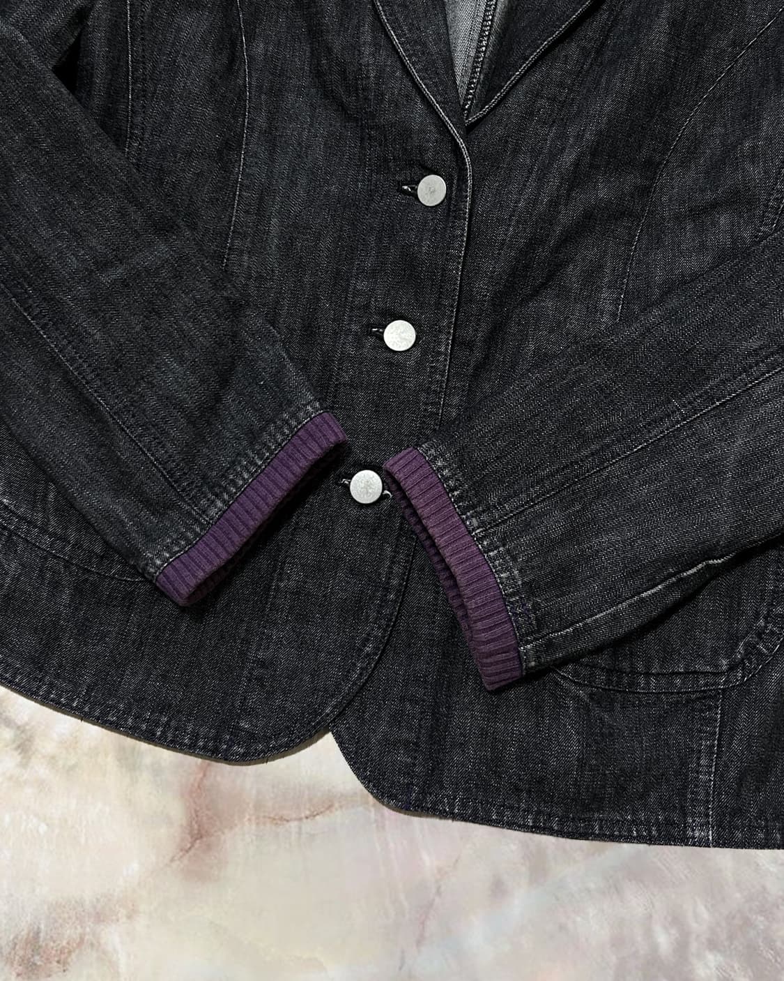 빈티지 데님 블레이저 자켓 상품이미지2