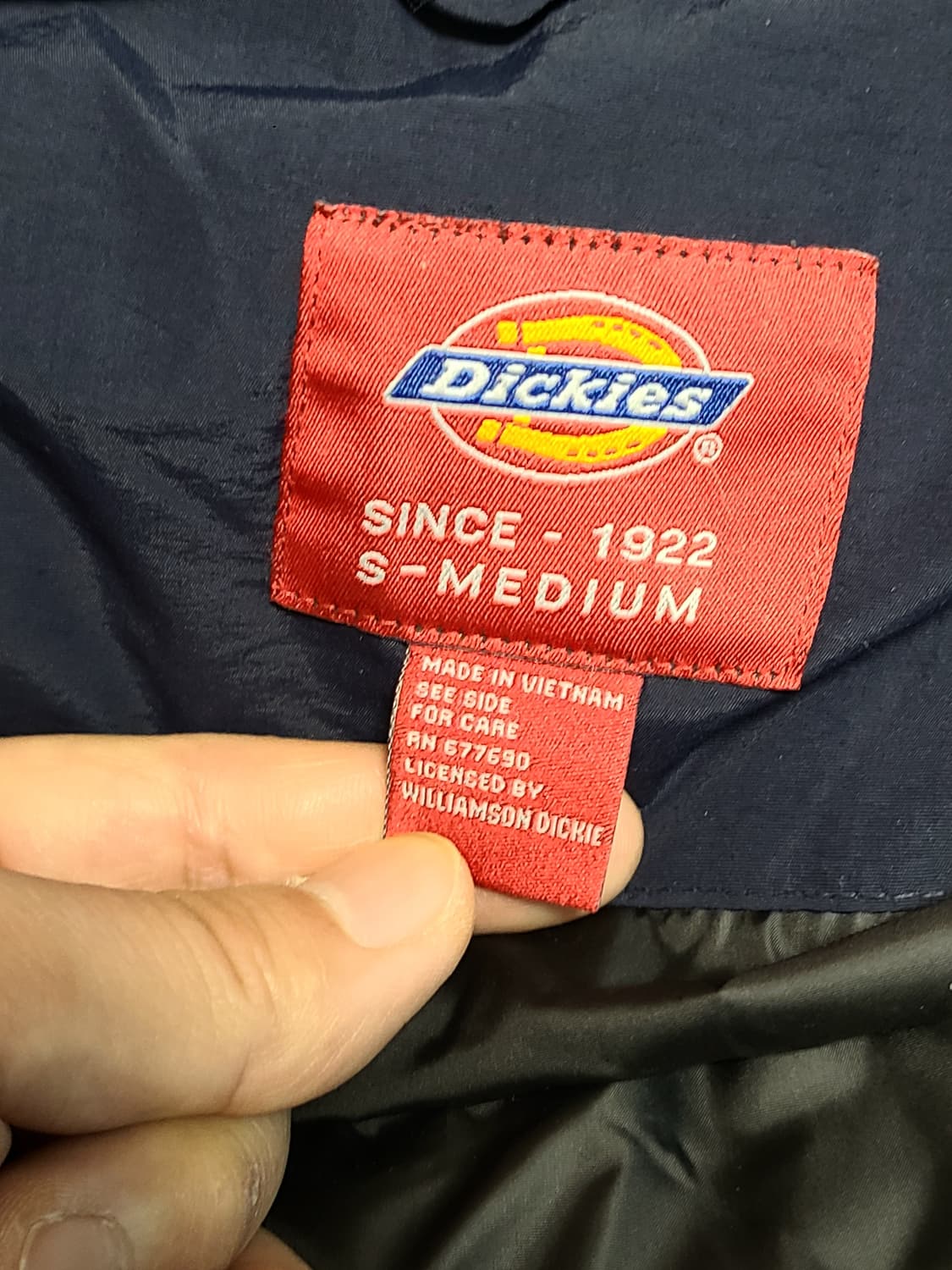 디키즈 네이비 폴리패딩 S-M 상품이미지8