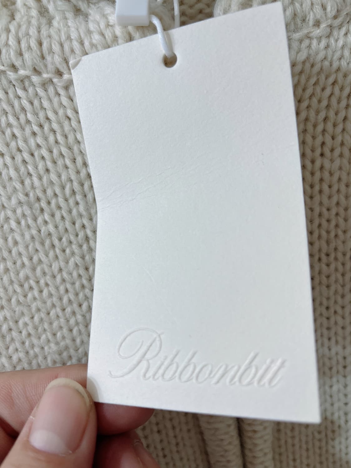 리본빛 코위찬 니트집업 상품이미지4