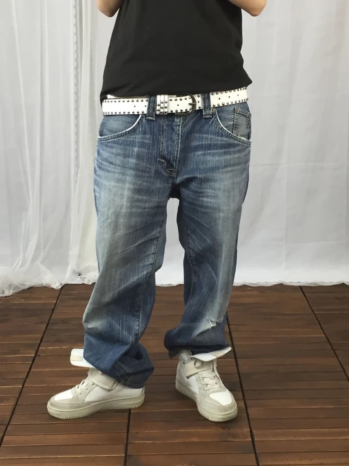 EDWIN 424XV EXV Distressed Denim 상품이미지1
