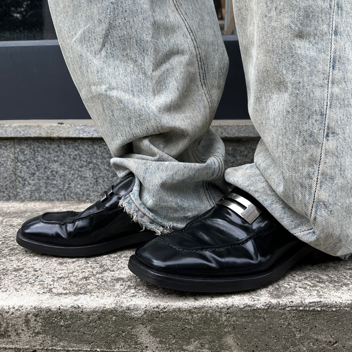 00s 빈티지 구찌 가죽 버클 로퍼 상품이미지8