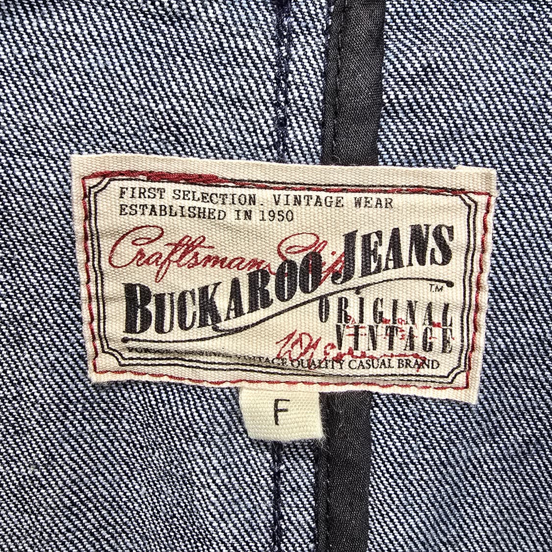 버커루(BUCKAROO) 데님 하프자켓 프리사이즈 상품이미지8