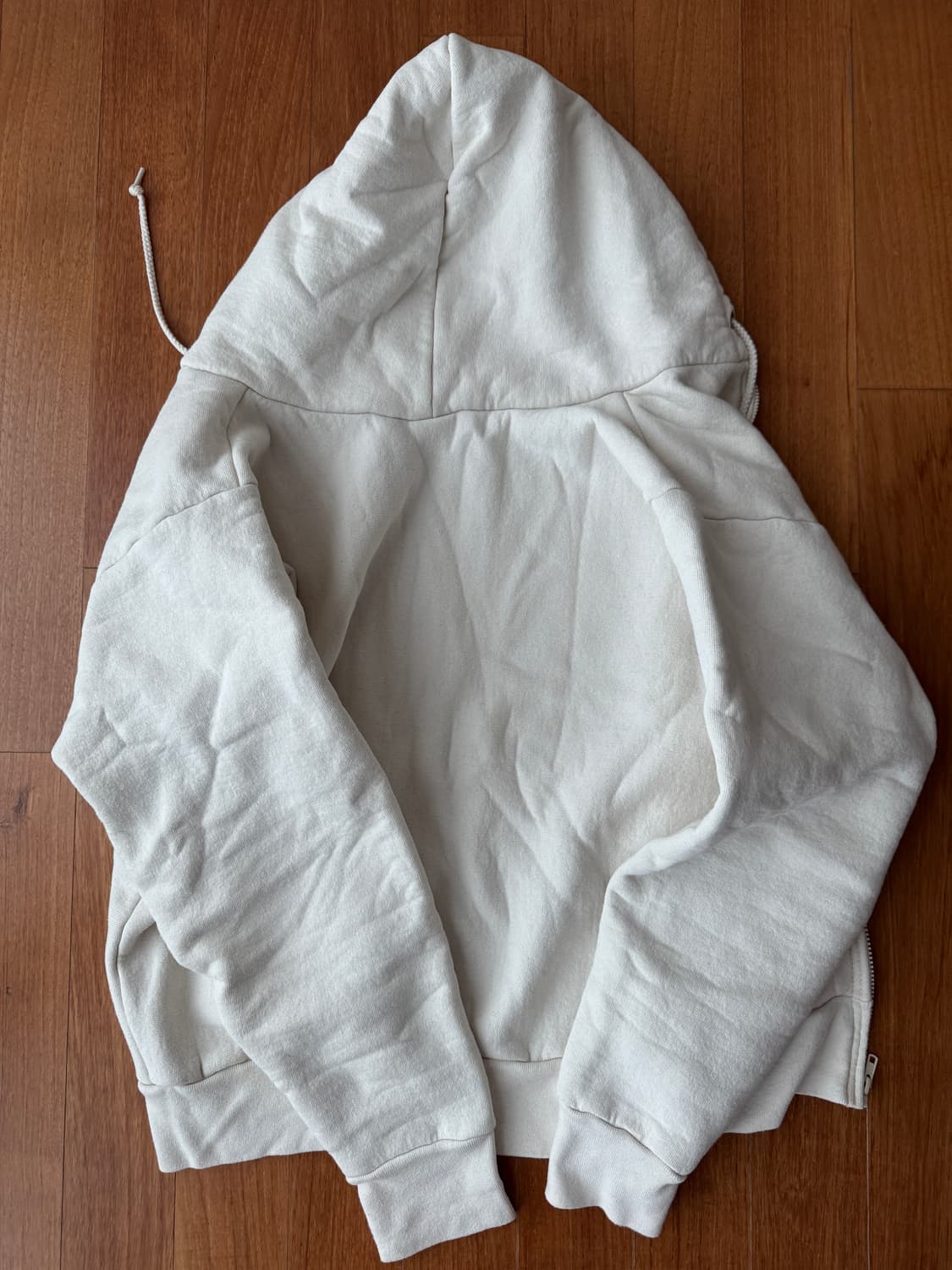 캠버 헤비웨이트 크로스니트 아이보리 스웨트셋업 상품이미지2