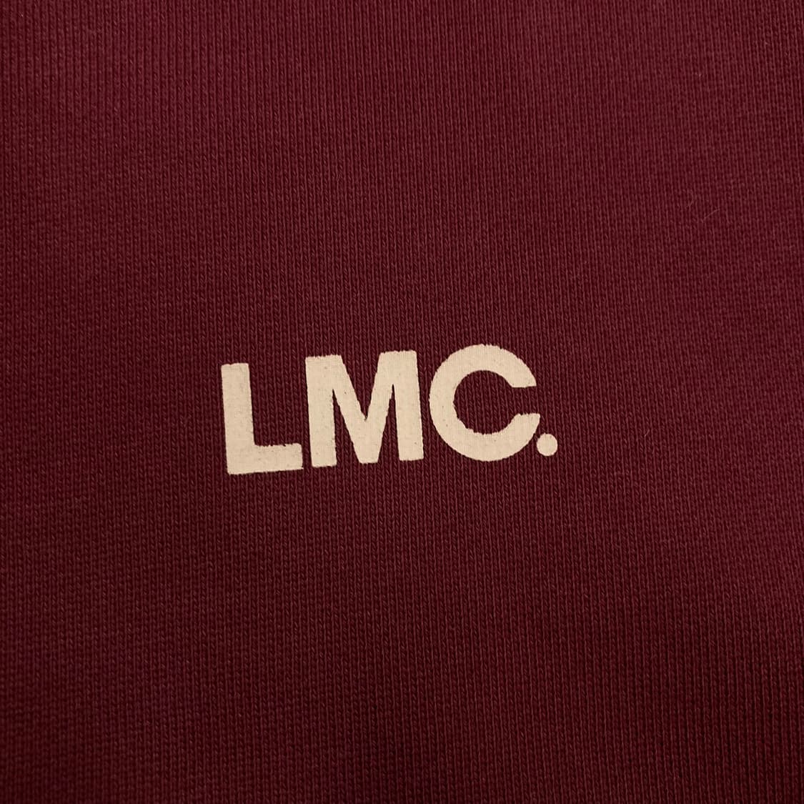 LMC 버건디 컬러 빅로고 후드티 상품이미지3