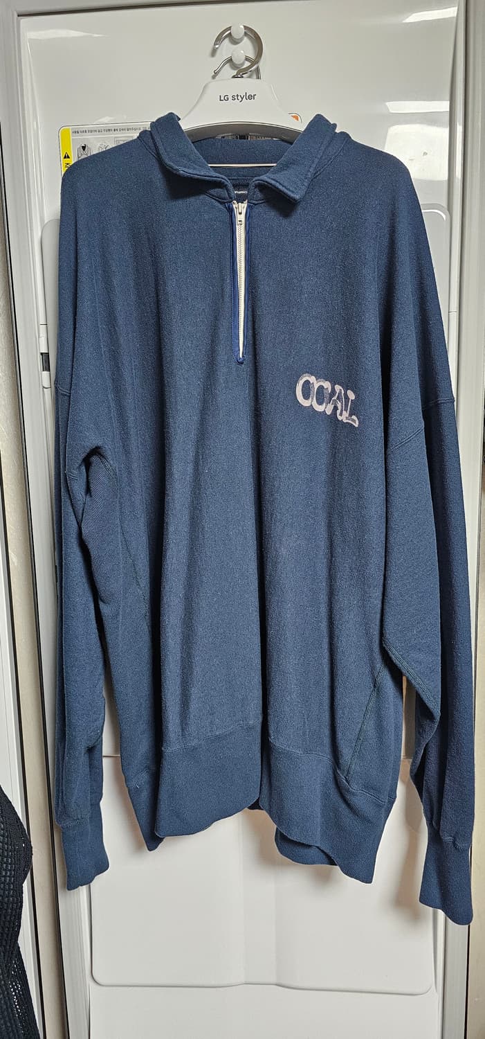 나나미카 OOAL 하프 집업 스웻 네이비 상품이미지4