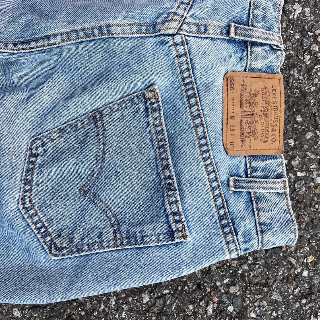 90s (33) USA Levis 550 데님 쇼츠 상품이미지8