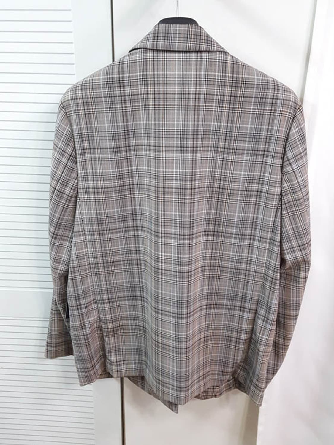 타임옴므 남성 모100 봄여름 체크 자켓 105 상품이미지4