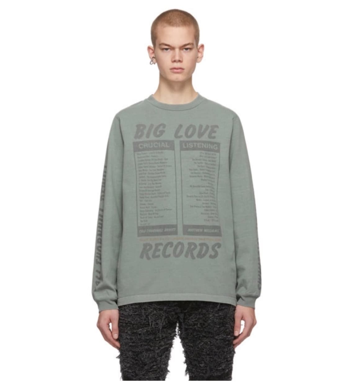 Big Love Records x ALYX 그래픽 긴팔 상품이미지1