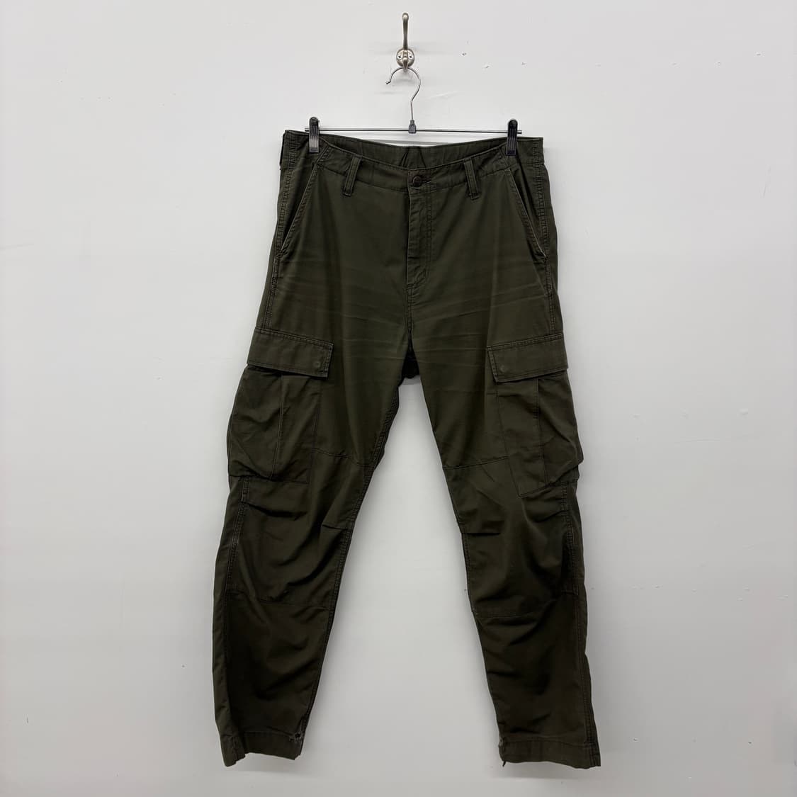 칼하트 카키색 카고 바지 남성 32 상품이미지1