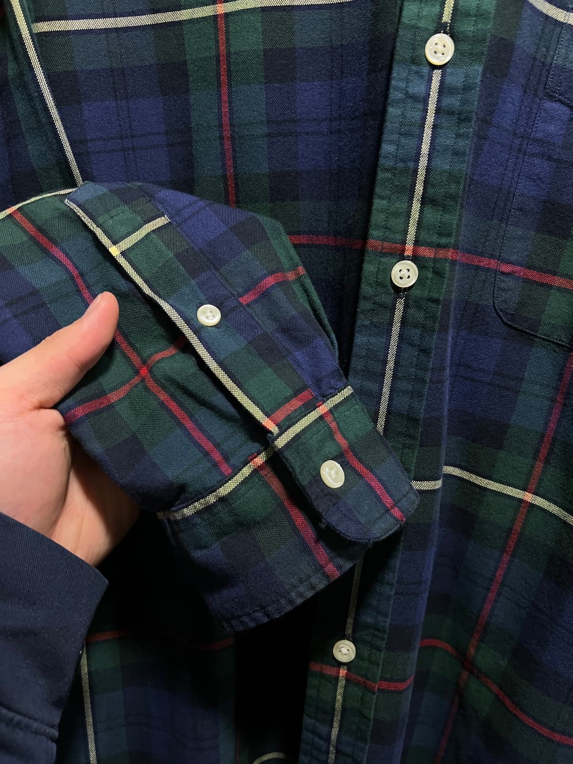 [M]폴로 랄프로렌 그린 타탄체크 옥스포드 셔츠 상품이미지4