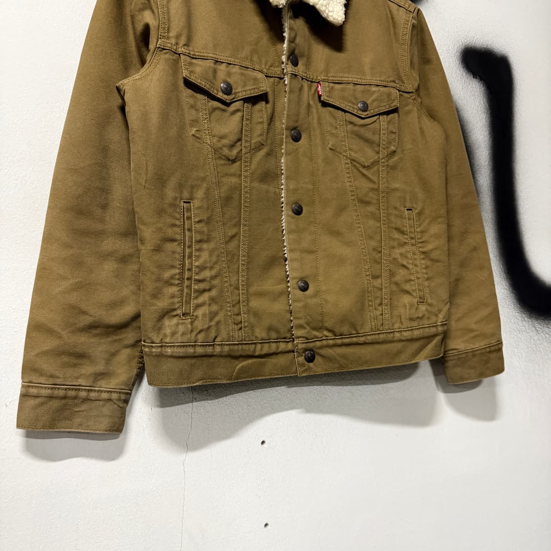 리바이스 쉐르파 데님 크롭 트러커 자켓 상품이미지5