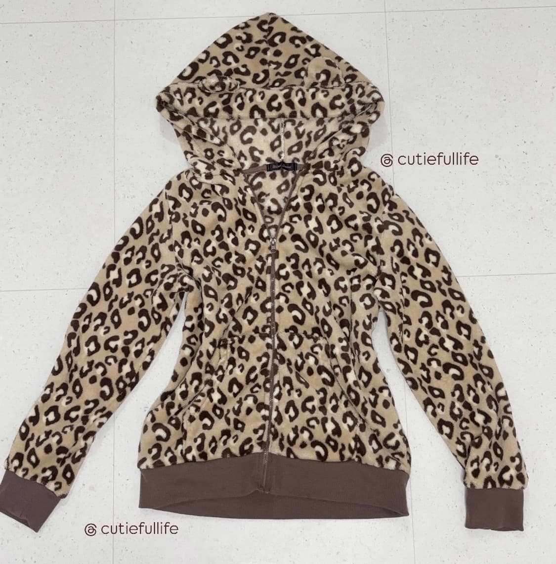 오네갸루 네코미미 후리스 룸웨어 상품이미지1