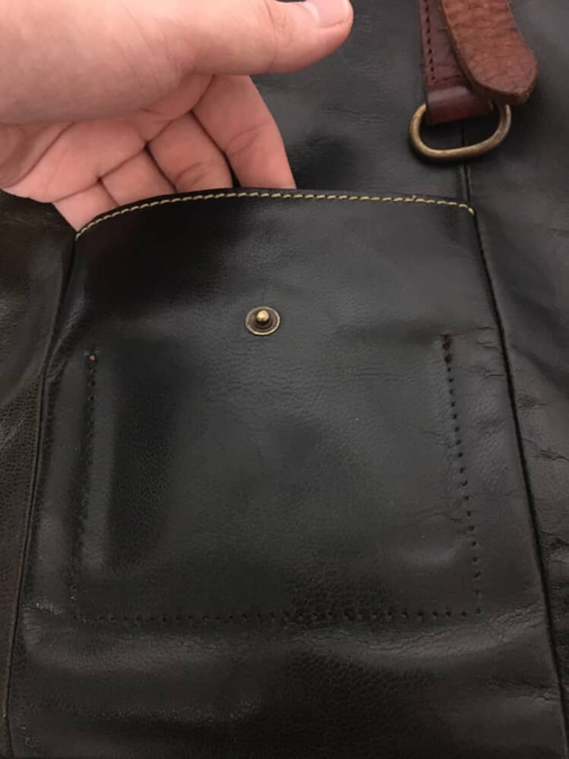 빈티지 레더 토트백 상품이미지6