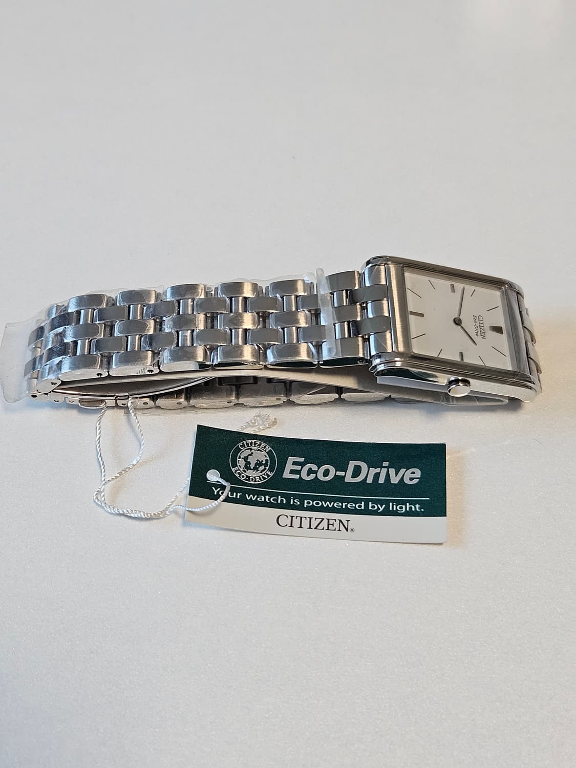 시티즌 Eco-Drive 사각 메탈 시계 민트급 상품이미지1