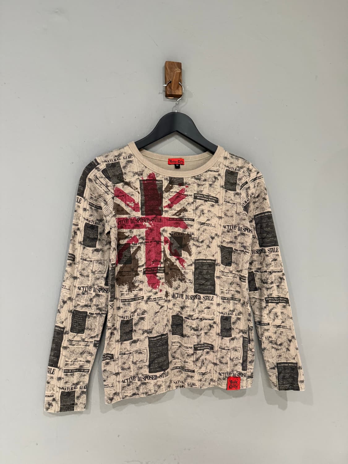 newspaper uk flag printing long sleeve 상품이미지4